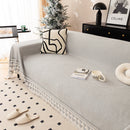 Chenille Jacquard Sofa Throw Blanket Cover Soft Polyester Weave Couch Throw Cover for Pets Dog Kids