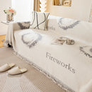 Fireworks Reversible Couch Cover Blankets Furniture Covers Washable Sectional Couch Covers by Slipcover KAS™