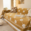 Comfy Four-Leaf Clover Hope Faith Love Luck Blanket for Couch, Chenille Scratch Proof Sofa Blanket Covers