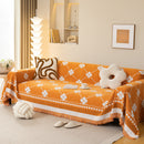 Comfy Four-Leaf Clover Hope Faith Love Luck Blanket for Couch, Chenille Scratch Proof Sofa Blanket Covers