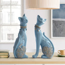 GobekUsa Cat Statue: Decorative Resin Sculpture, Creative Home Decor, Wedding Gift