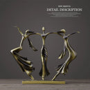 GobekUsa Dancing Couple Sculpture Statue Love Decoration Abstract Lovers Figurines Ornament