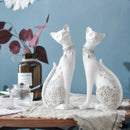 GobekUsa Cat Statue: Decorative Resin Sculpture, Creative Home Decor, Wedding Gift