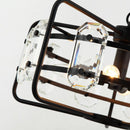 4-Light Golden or Black Modern Crystal Island Pendant Light