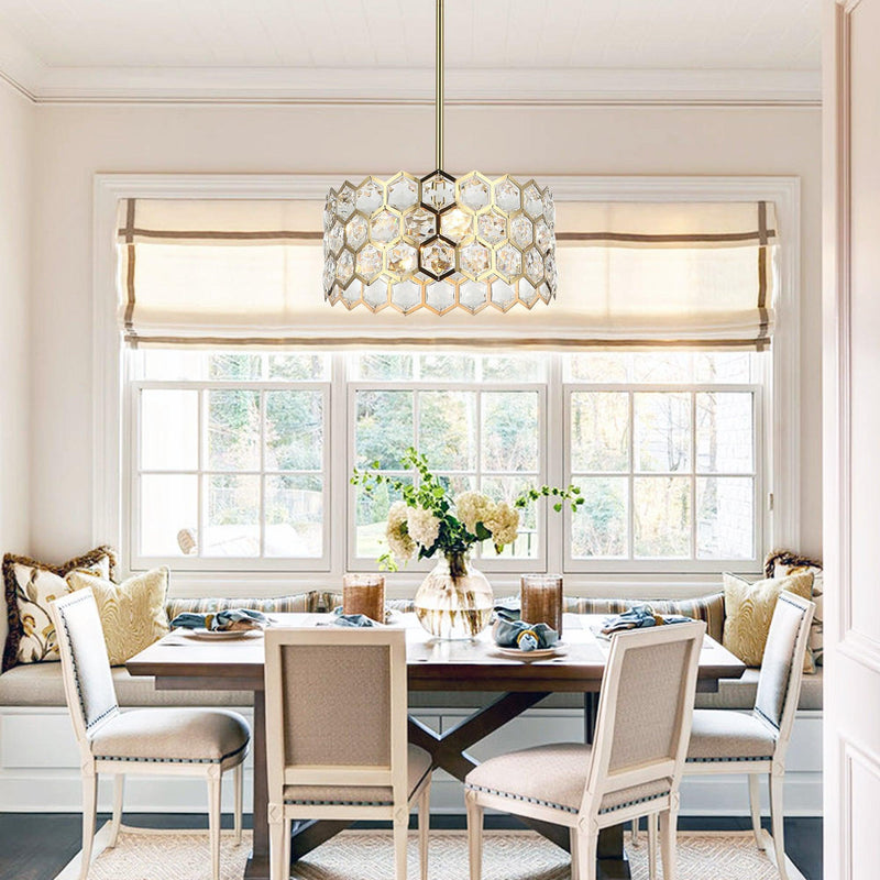 13 Inch Modern Golden 3-Light Island Pendant Lighting for Living Room