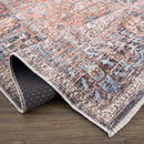 Blue Burgundy Holi-2302 Washable Area Rug