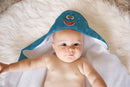 Blue Monster Soft and Absorbent Hooded Baby Towel