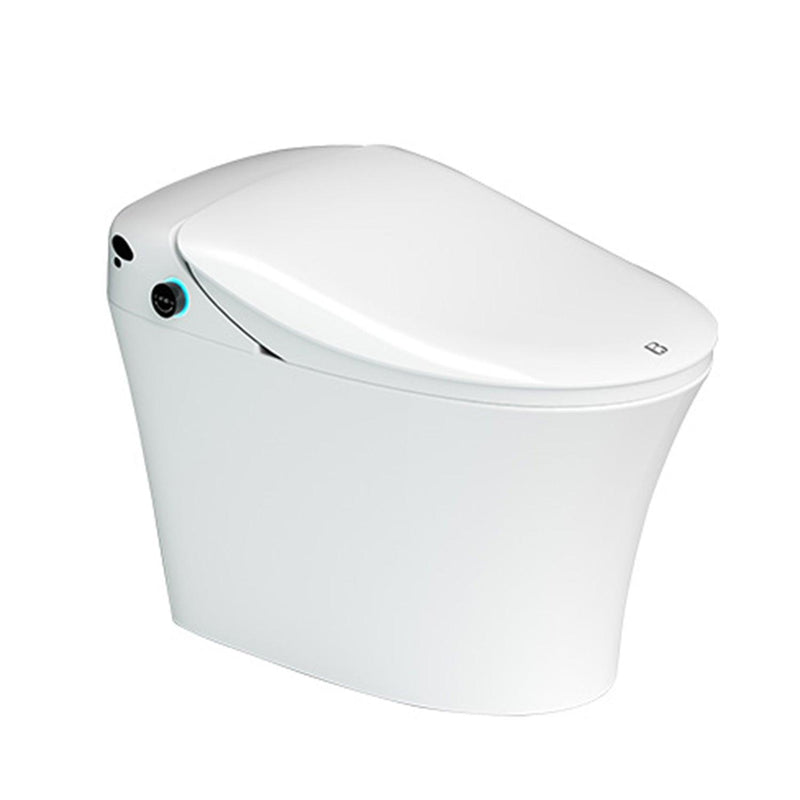 Smart Toilet with Wireless Remote, Multiple Spray Modes, Heated Seat with Warm Water Sprayer and Dryer, Foot Sensor