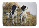 Two Springer Spaniels by Michael Herring Memory Foam Kitchen Mat Machine Washable Anti-Fatigue Cushion Comfort Bath or Kitchen Rug