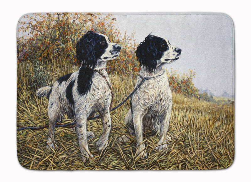 Two Springer Spaniels by Michael Herring Machine Washable Memory Foam Mat HMHE0001RUG