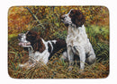 Two Springer Spaniels in the grasses Memory Foam Kitchen Mat Machine Washable Anti-Fatigue Cushion Comfort Bath or Kitchen Rug