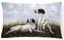 English Pointer by Michael Herring Decorative Throw Pillow 12x16 Indoor Outdoor Accent Cushion, Fabric Cover with Insert for Sofa, Bed, Porch & Living Room