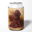 Red Irish Setters Portrait by Michael Herring Can or Bottle Hugger Cooler Sleeve for Standard 12 oz Cans, Insulated Foam Beer & Soda Can Hugger Reusable