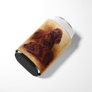 Red Irish Setters Portrait by Michael Herring Can or Bottle Hugger Cooler Sleeve for Standard 12 oz Cans, Insulated Foam Beer & Soda Can Hugger Reusable
