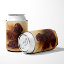 Red Irish Setters Portrait by Michael Herring Can or Bottle Hugger Cooler Sleeve for Standard 12 oz Cans, Insulated Foam Beer & Soda Can Hugger Reusable