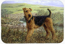 Airedale Terrier The Kings Country Glass Cutting Boards – Durable, Decorative Kitchen Art Large HMHE0245LCB