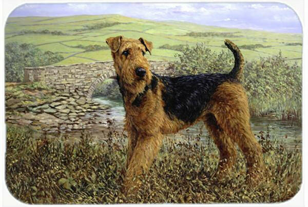 Airedale Terrier The Kings Country Glass Cutting Board Large HMHE0245LCB