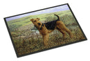 Airedale Terrier The Kings Country Doormat - 18x27 Decorative Floor Mat – Indoor/Outdoor Rug with Artistic Flair HMHE0245MAT