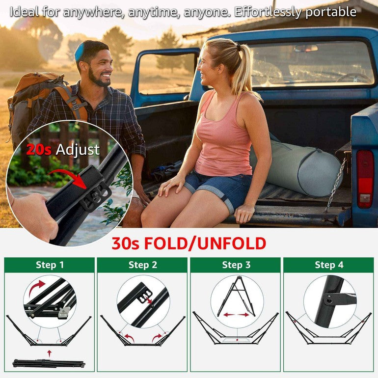 Tranquillo Unity Canvas Hammock Stand for Ultimate Relaxation