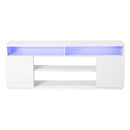 Modern 68 Inch TV Stand Media Console with LED Lights for Living Room by ParrotUncle