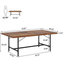 70.8" Rectangle Industrial Conference Table