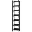 7-Tier Corner Shelf, 78.7" Narrow Bookshelf Corner Bookcase