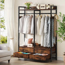 Freestanding Closet Organizer with Drawers & Shelves - Clothing Rack