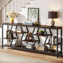 70.9" Console Table with 4-Tier Storage Shelves
