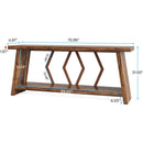 70.86-Inch Console Sofa Table with Storage for Entryway & Living Room