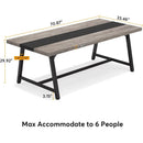 6FT Conference Table, 70.8" Rectangular Executive Desk & Meeting Table