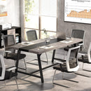 6FT Conference Table, 70.8" Rectangular Executive Desk & Meeting Table