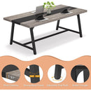 6FT Conference Table, 70.8" Rectangular Executive Desk & Meeting Table