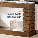 Rectangular Wood Console Table for Living Room