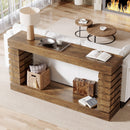 Rectangular Wood Console Table for Living Room