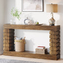 Rectangular Wood Console Table for Living Room