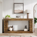 Rectangular Wood Console Table for Living Room