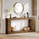 Rectangular Wood Console Table for Living Room