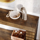Rectangular Wood Console Table for Living Room
