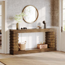 Rectangular Wood Console Table for Living Room