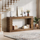 Rectangular Wood Console Table for Living Room