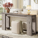 70.9" Wood Console Table, Farmhouse Sofa Table Entryway Table