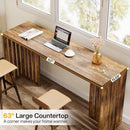 63" Rectangular Dining Table, High Top Bar & Kitchen Table (Table Only)