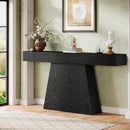 Farmhouse Console Table with Trapezoidal Base