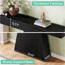 Farmhouse Console Table with Trapezoidal Base
