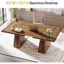 63" Office Computer Desk, Modern Executive Workstation