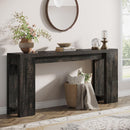 70.9" Wood Console Table, Farmhouse Sofa Table Entryway Table