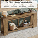 70.9" Console Table, 2-Tier Long Sofa Table for Hallway & Entryway