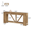 70.9" Console Table, 2-Tier Long Sofa Table for Hallway & Entryway