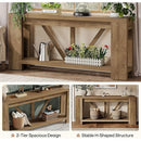 70.9" Console Table, 2-Tier Long Sofa Table for Hallway & Entryway