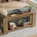 70.9" Console Table, 2-Tier Long Sofa Table for Hallway & Entryway